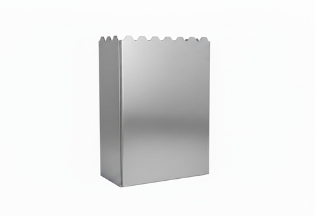 A custom fabricated metal component.